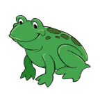 Small Green Frog Tattoo
