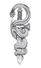 Poignard Serpent Gris Tattoo