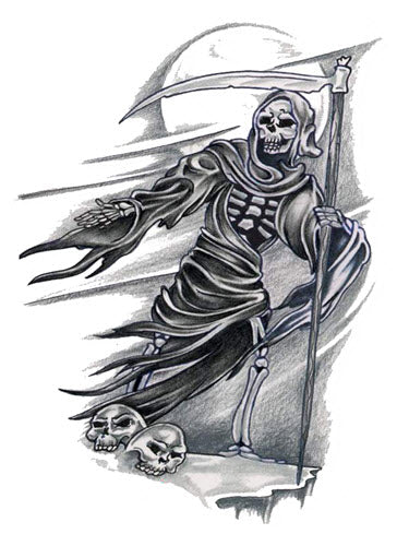 Grim Reaper Tattoo Stencils