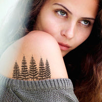 Group of Pine Trees Tattoo