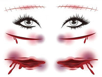 Halloween Blutverschmierte Gesichtsmaske