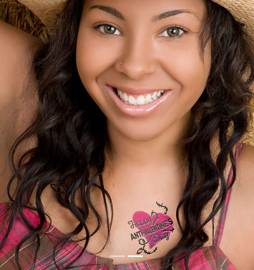 Anti Happy Valentine's Day Tattoo Tattoo for a week