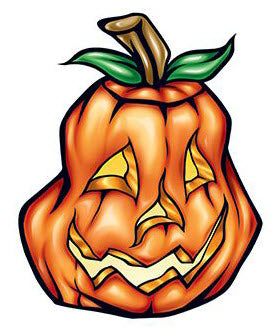 Gelukkige Halloween Pompoen Tattoo