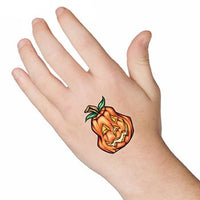 Gelukkige Halloween Pompoen Tattoo