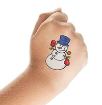 Gläcklicher Schneemann Tattoo