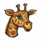 Giraf Kop Tattoo