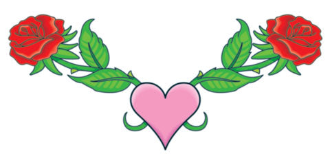 Herzen Und Rosen Tattoo