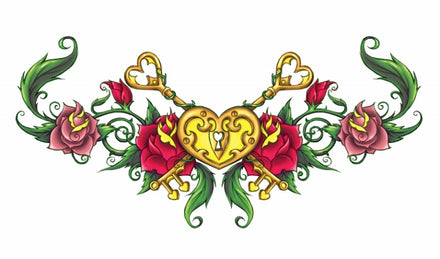 Tatuaggio Zona Lombare Cuore Chiuso