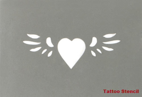 Stencil Tatuaggio Cuore Stargazer