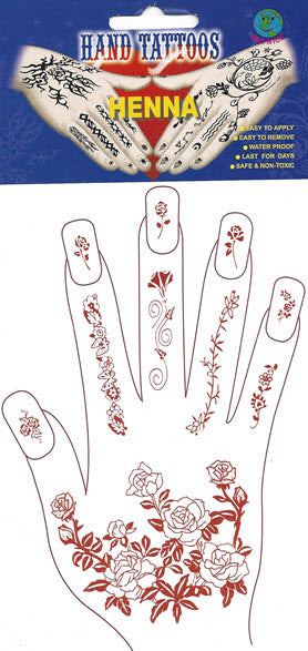 Tumeric Left Hand Henna Tattoo