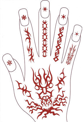 Baraka Right Hand Henna Tattoo