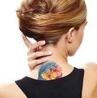 Tatuagem Hibiscus Golfinho