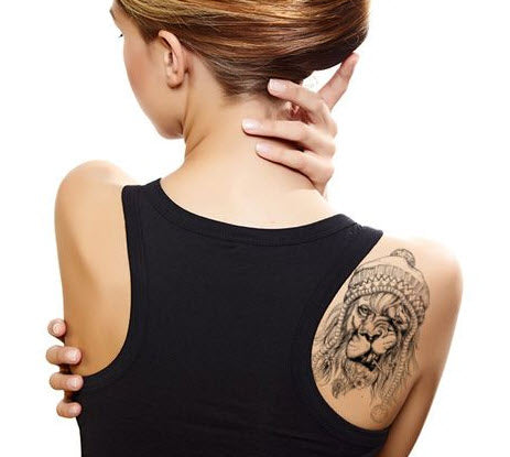 Lion tattoo hi-res stock photography and images - Alamy