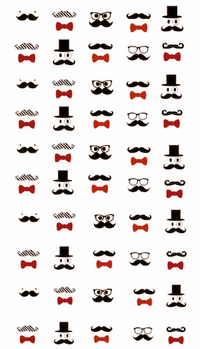 Hipster Mustaches Nail Tattoos (50 Tattoos)