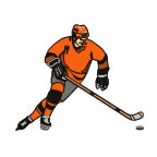 Small Hockey Player Tattoo