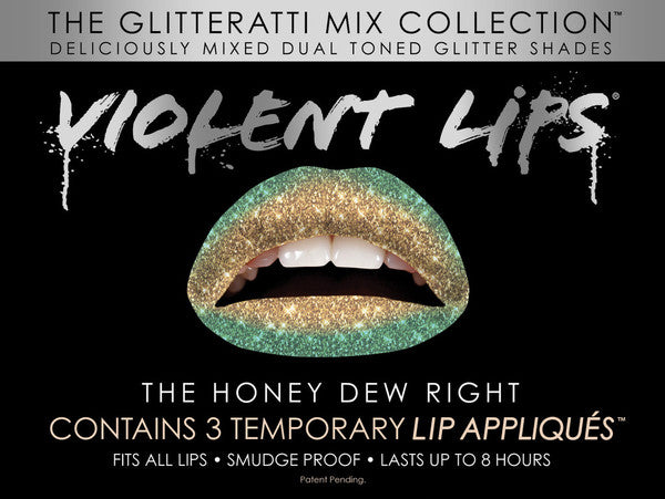Honey Drew Glitteratti Mix Violent Lips (3 Lip Tattoo Sets)