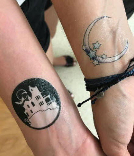 Mond & Sterne - Glow Tattoo