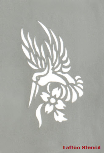 Kolibri Tattoo Schablone Stargazer