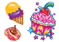 Ice Cream & Cupcakes Tattoos
