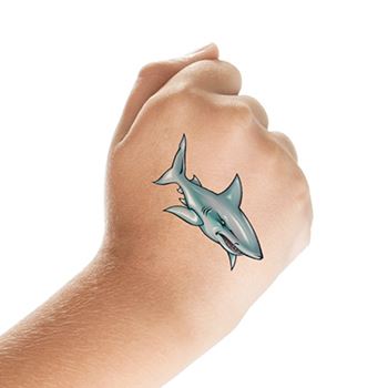 Requin Illustré Tattoo