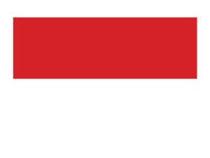 Tatuagem Bandeira da Indonésia