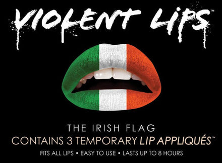 Irish Flag Violent Lips (3sets Tattoos Lèvres)