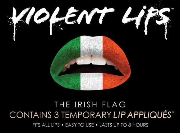 Irish Flag Violent Lips (3 Lip Tattoo Sets)