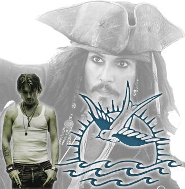 Johnny Depp - Tatuaggio Jack Sparrow