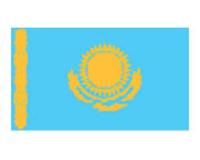 Kasachstansche Flagge Tattoo