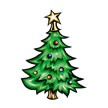 Small Christmas Tree Tattoo