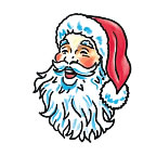 Santa With Beard Tattoo