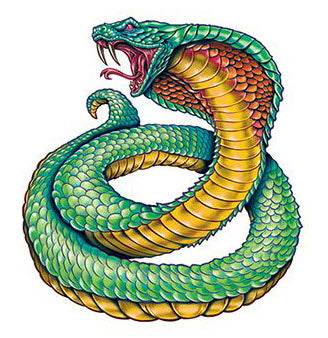 Tatuaje de la Cobra Real