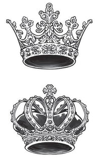 König & Königin Krone Tattoo