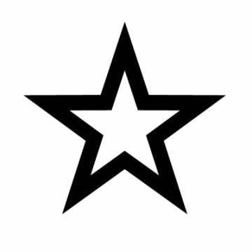 étoile Cool Large Tattoo