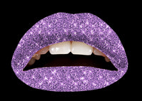 Lavender Glitteratti Violent Lips (Conjunto de 3 Tatuagens Labia