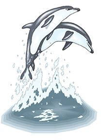Tatuaggio Di Delfini Che Saltano