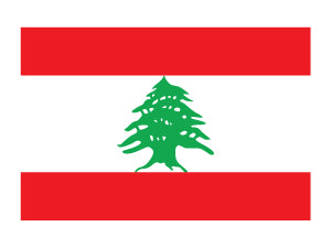Tatuagem Bandeira do Líbano