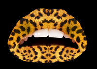 Leopard Violent Lips (3 Sets Tattoos Lèvres)