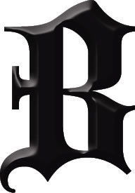 Gothic Buchstaben 'B' Tattoo