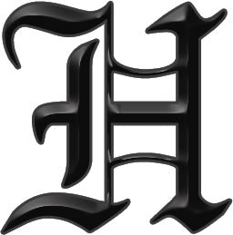 Gothic Buchstaben 'H' Tattoo