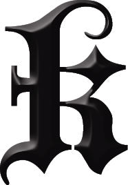 Gothic Letter 'K' Tattoo