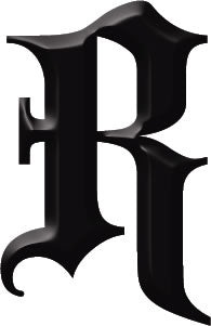 Gothic R Signature Gothic Letter R
