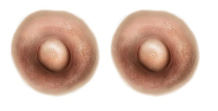 Light Brown Nipple Temporary Tattoos (M)