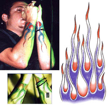 Linkin Park - Tatuaggio Fiamme
