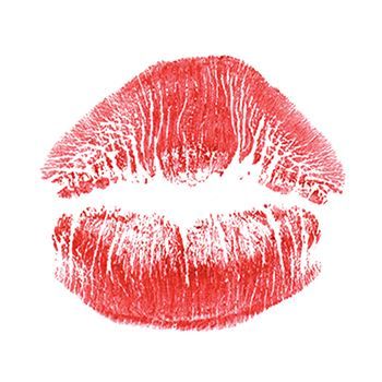 Small Kissing Lips Tattoo