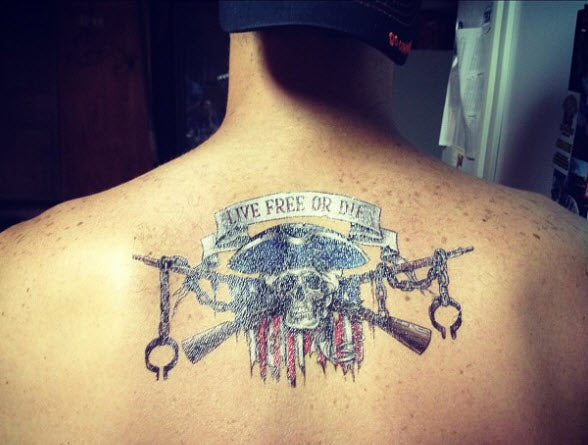 Tatuagem Live Free Or Die