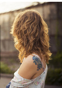 Flor Azul Tentación Tatuaje