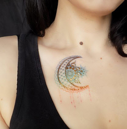 Tatuagem Prismfoil Lua