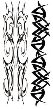 Macho Tribal Bras Tattoos
