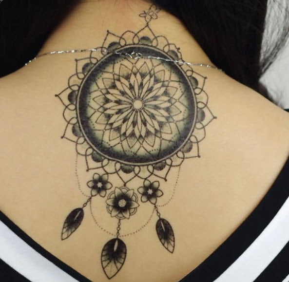 Tatuagem Apanhador de Sonhos Mandala